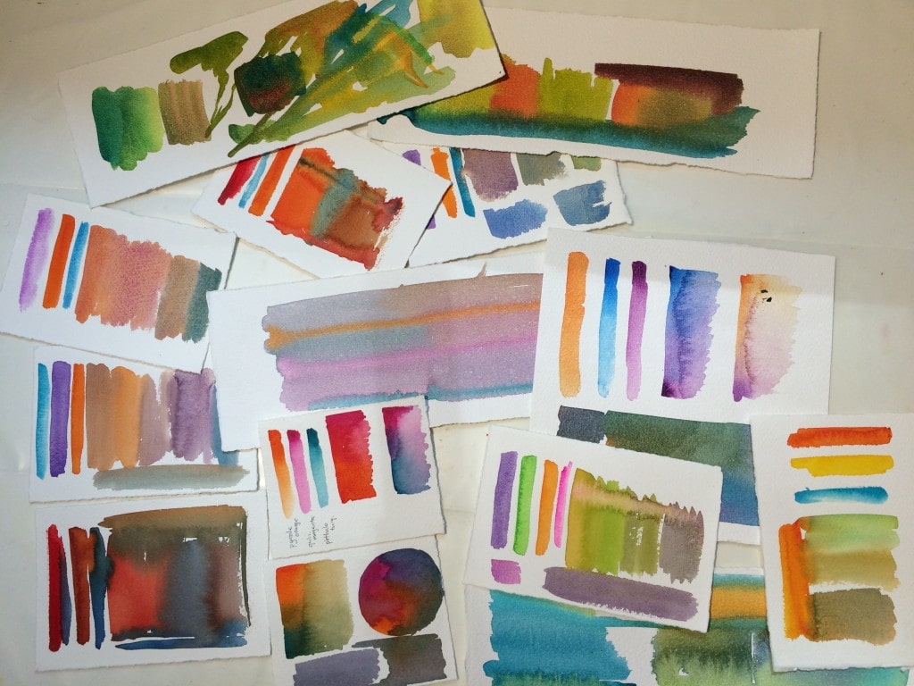 Color swatching for the series I'm working on.